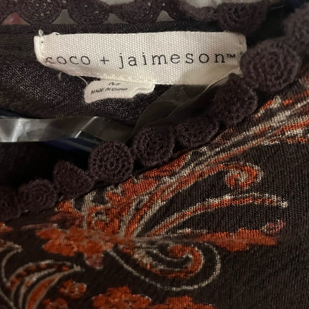 Coco + Jaimeson Boho Long Sleeve Top size M - Picture 5 of 7